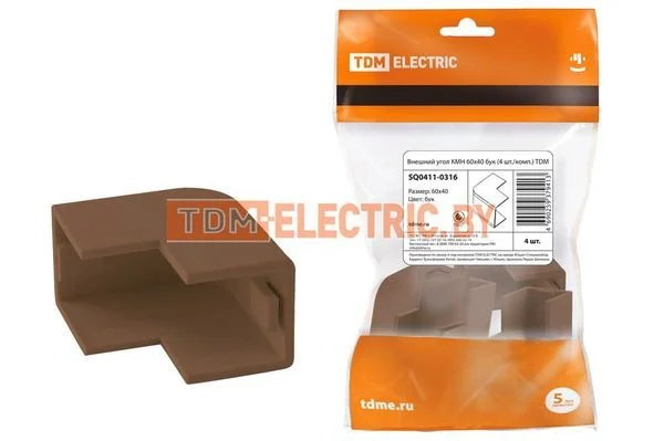 Внешний угол КМН 60х40 бук (4 шт./комп.) TDM SQ0411-0316