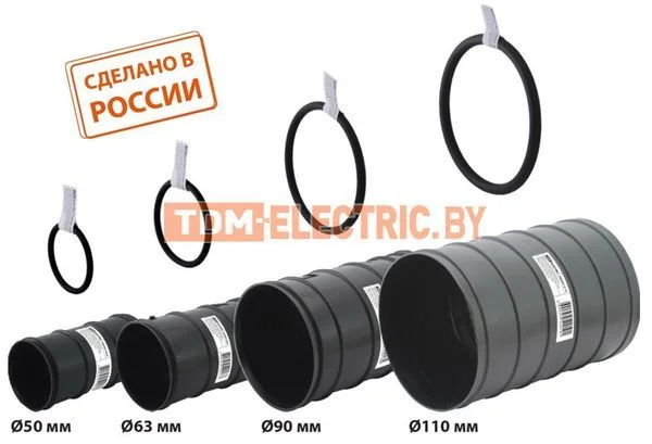 Муфта соединительная для двустенной трубы D110 мм TDM SQ0405-4110