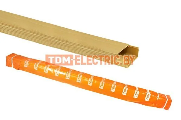 Кабель-канал 20х10 желтая сосна 3D (100м) TDM SQ0402-0604