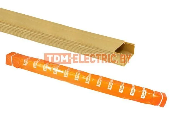 Кабель-канал 25х16 желтая сосна 3D (60м) TDM SQ0402-0605