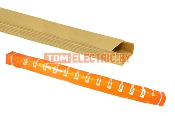 Кабель-канал 40х16 желтая сосна 3D (50м) TDM SQ0402-0607