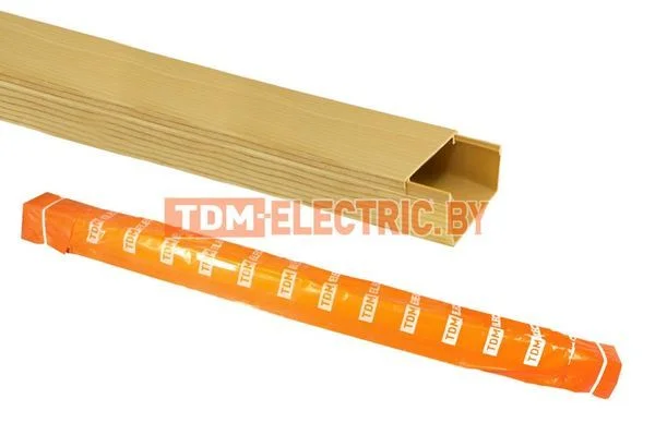 Кабель-канал 60х40 желтая сосна 3D (18м) TDM SQ0402-0609