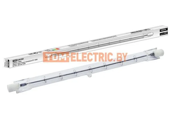 Лампа галогенная линейная ЛГ-1000 Вт-R7s-189 мм TDM SQ0341-0004