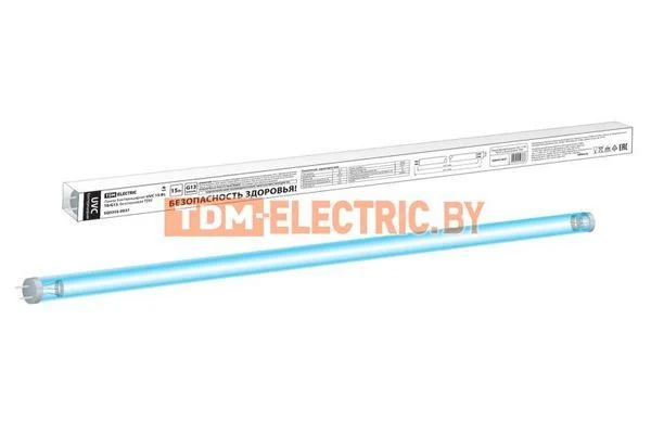 Лампа бактерицидная UVC 15 Вт, T8/G13, безозоновая TDM SQ0355-0037.