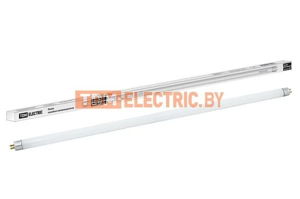 Лампа люминесцентная линейная двухцокольная ЛЛ-12/20Вт, T4/G5, 4000 К, длина 565,2мм TDM SQ0355-0009