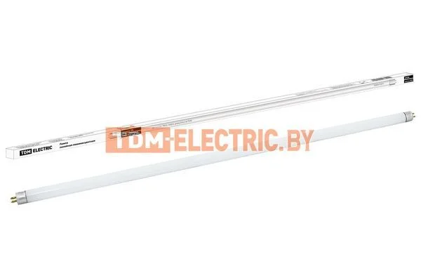Лампа люминесцентная линейная двухцокольная ЛЛ-12/24Вт, T4/G5, 4000 К, длина 654,2мм TDM SQ0355-0011