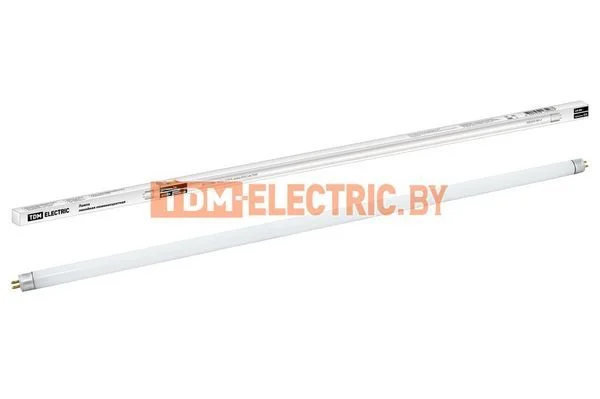 Лампа люминесцентная линейная двухцокольная ЛЛ-12/24Вт, T4/G5, 6500 К, длина 654,2мм TDM SQ0355-0012