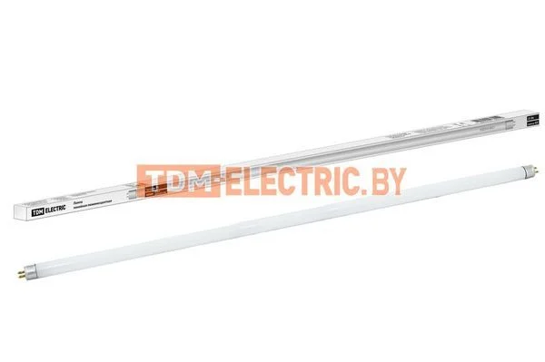 Лампа люминесцентная линейная двухцокольная ЛЛ-16/21Вт, T5/G5, 4000 К, длина 863,2мм TDM SQ0355-0021