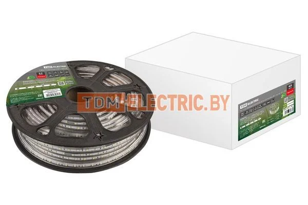 Лента светодиодная SMD2835-60 LED/м-220 В-4,8 Вт/м-IP67-красный (30м) TDM SQ0331-0111