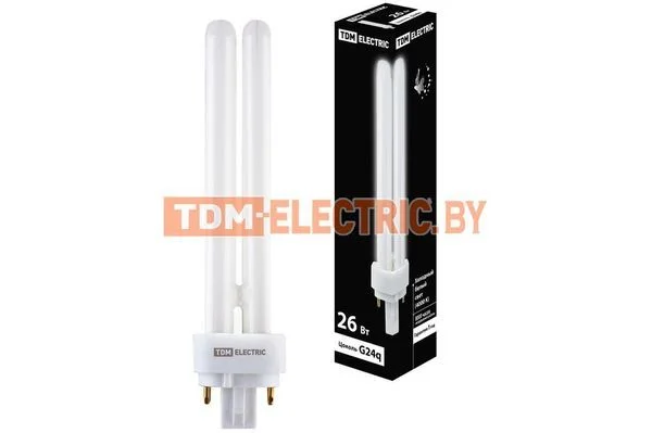 Лампа энергосберегающая КЛЛ-PD-26Вт-4000K-G24q-3 TDM SQ0323-0092