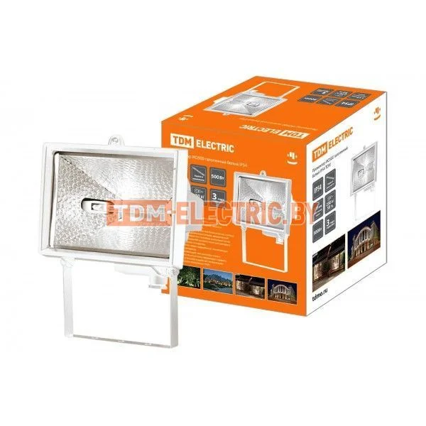 Прожектор ИО500 галогенный белый IP54 TDM. SQ0301-0003