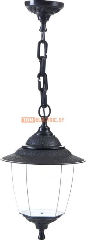 Светильник Прага Эл-11-70 60 Вт Е27 подвесной черный, прозрачный плафон TDM SQ0330-0528