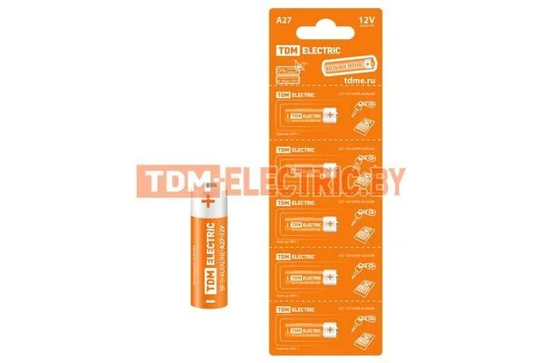 Элемент питания A27 Alkaline 12V BP-5 TDM SQ1702-0040