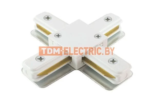 Коннектор Х-образный для шинопровода TLC-01-WH-X, белый, TDM SQ0369-0327.