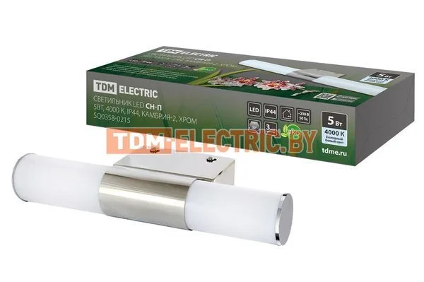 Светильник LED CH-П 5Вт, 4000 К, IP44, Камбрия-2, хром TDM SQ0358-0215
