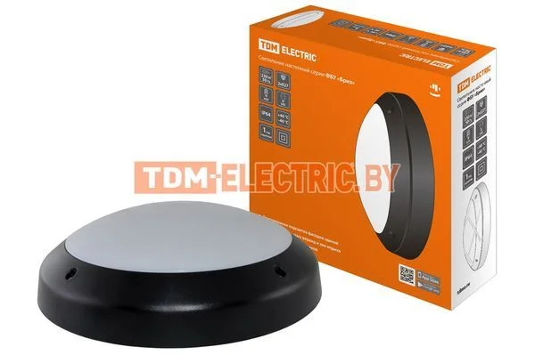Светильник ФБУ 05-2х20-013 «Бриз» черный IP64 TDM SQ0328-0310