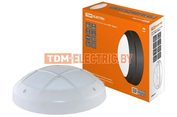 Светильник ФБУ 05-2х20-014 «Бриз 2» белый с решеткой IP64 TDM SQ0328-0311
