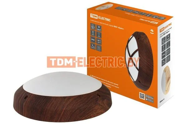 Светильник ФБУ 05-2х20-013 «Бриз» венге IP64 TDM SQ0328-0314