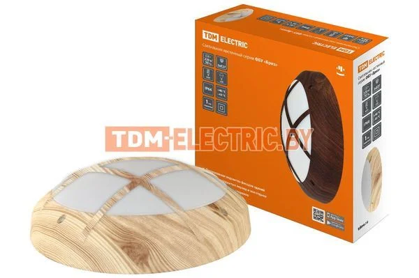 Светильник ФБУ 05-2х20-014 «Бриз 2» сосна с решеткой IP64 TDM SQ0328-0315