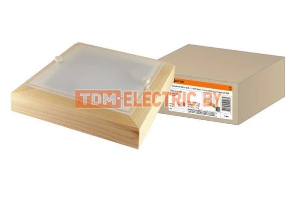 Светильник НПБ 02-2х40-111 УХЛ4 «Киото-1» сосна 2х40 Вт IP20 (270х270х75) TDM SQ0303-0405.