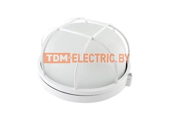 Светильник НПБ1302 белый/круг с реш. 60Вт IP54 TDM SQ0303-0032