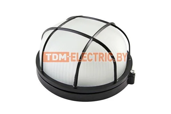 Светильник НПБ1302 черный/круг с реш. 60Вт IP54 TDM SQ0303-0033