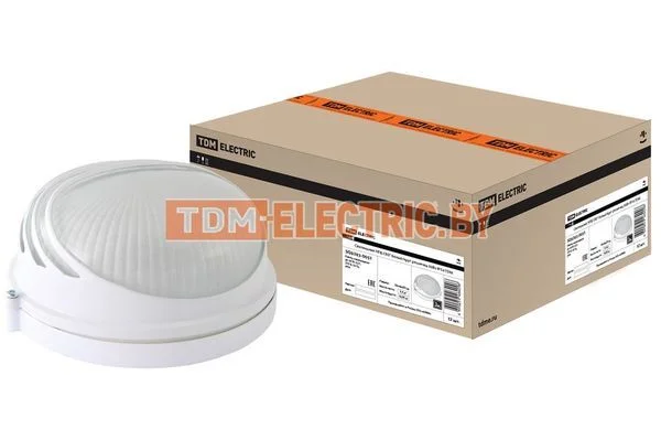 Светильник НПБ1307 белый/круг ресничка 60Вт IP54 TDM SQ0303-0051