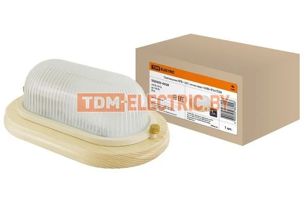 Светильник НПБ1201 сосна овал 100Вт IP54 TDM SQ0303-0428