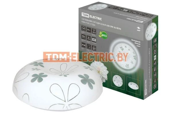 Светильник светодиодный LED СПС 02 22Вт 4000К D35см, Лето TDM SQ0329-0165