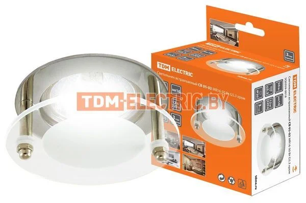 Светильник встраиваемый СВ 05-02 MR16 50Вт G5.3 хром TDM SQ0359-0018