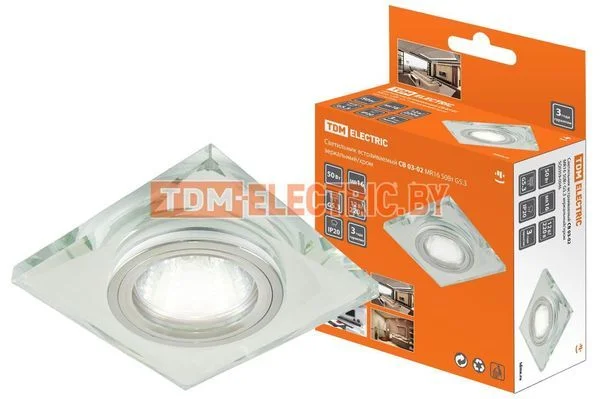 Светильник встраиваемый СВ 03-02 MR16 50Вт G5.3 зеркальный/хром TDM SQ0359-0046