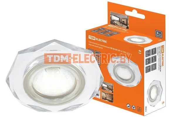 Светильник встраиваемый СВ 03-04 MR16 50Вт G5.3 зеркальный/хром TDM SQ0359-0052