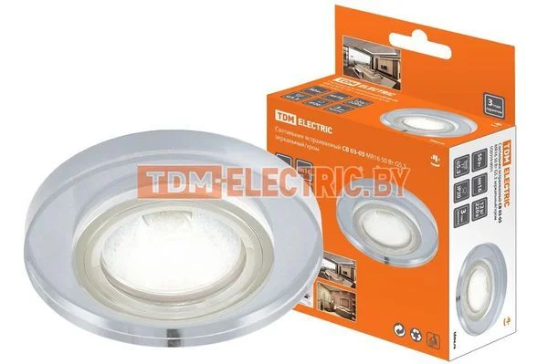 Светильник встраиваемый СВ 03-05 MR16 50Вт G5.3 зеркальный/хром TDM SQ0359-0055