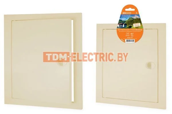 Люк ревизионный с ручкой 300х300, слоновая кость TDM SQ1807-0434